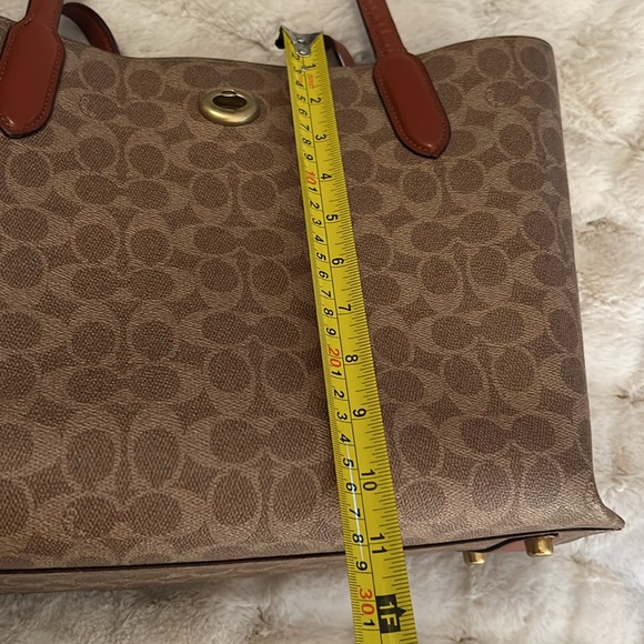 Coach purse. Signature “C” brown leather